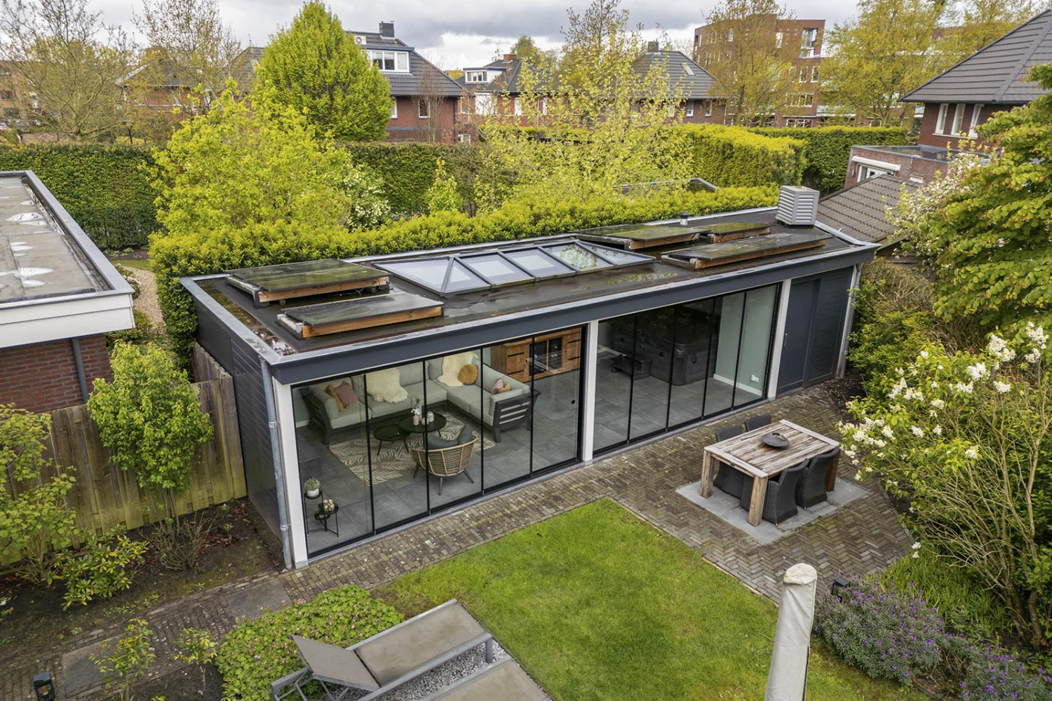 Tuinkamer met lichtstraat